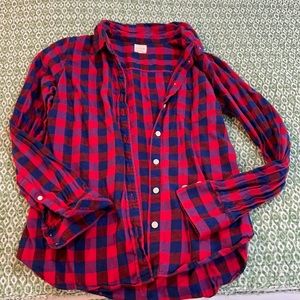 J. Crew plaid button down shirt